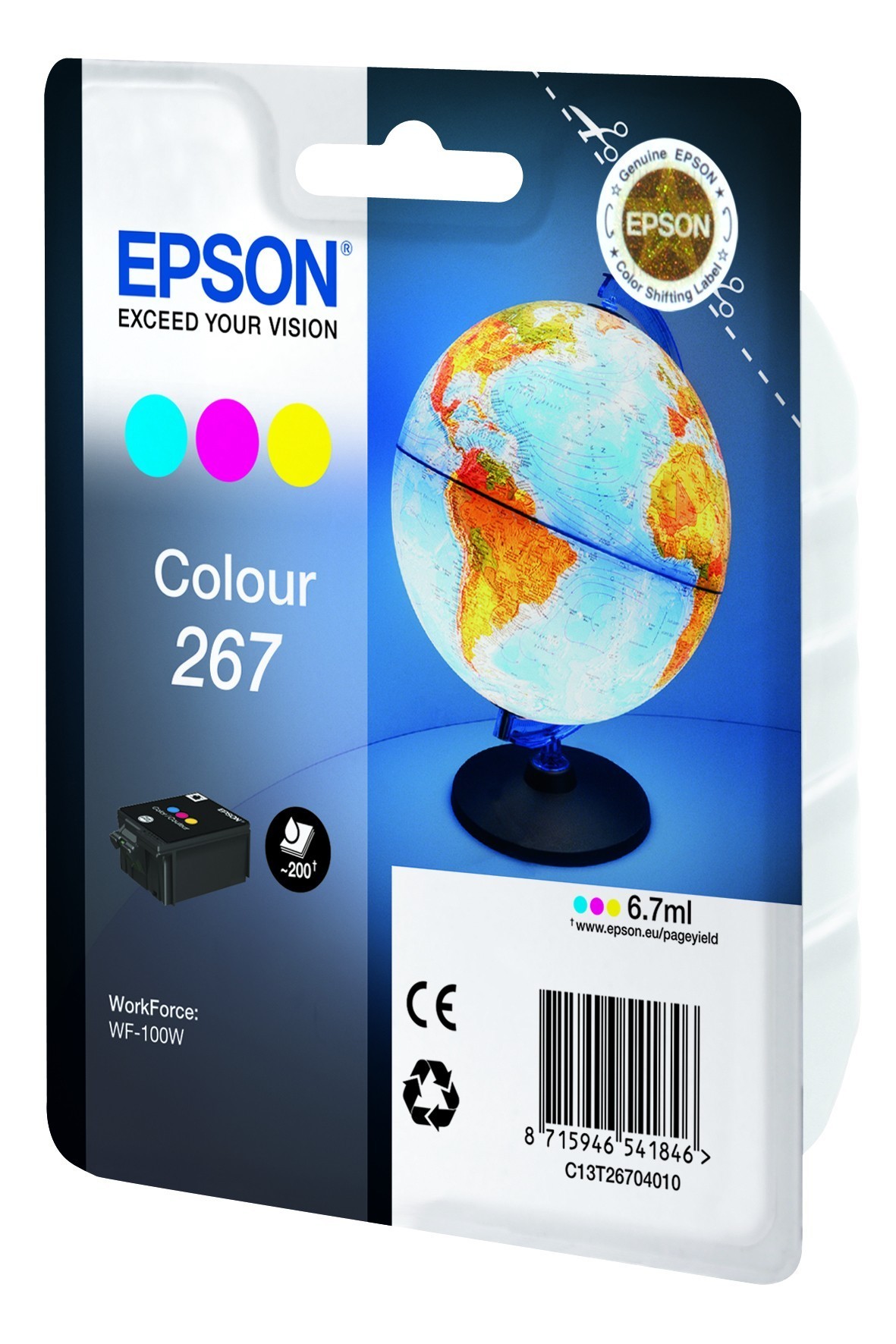 Original Epson C13T26704010 / 267 Druckerpatrone Color