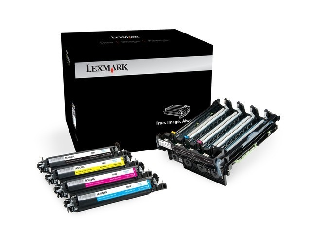 Original Lexmark 70C0Z50 / 700Z5 Trommel Multipack (Schwarz,Cyan,Magenta,Gelb)
